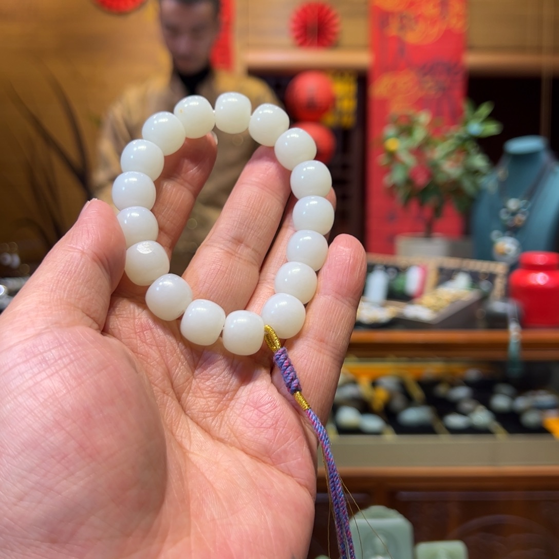 和田玉手链未镶嵌12