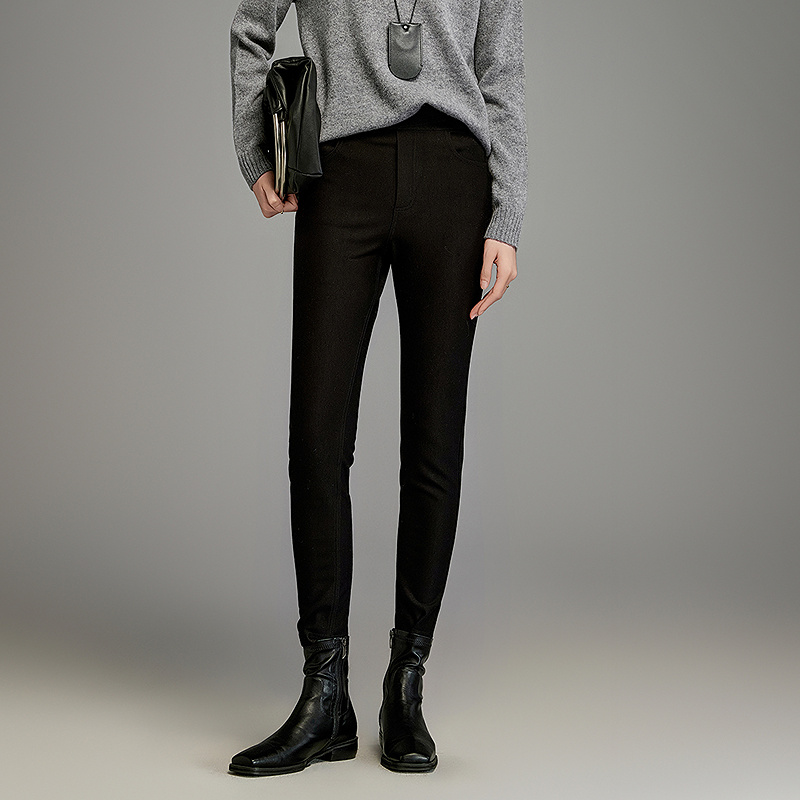 【粉丝专享】MOFAN摩凡冬新款黑色休闲裤MBK383204