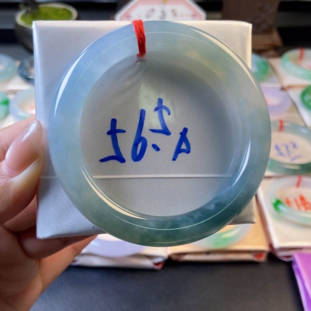 翡翠未镶嵌手镯16冰胶