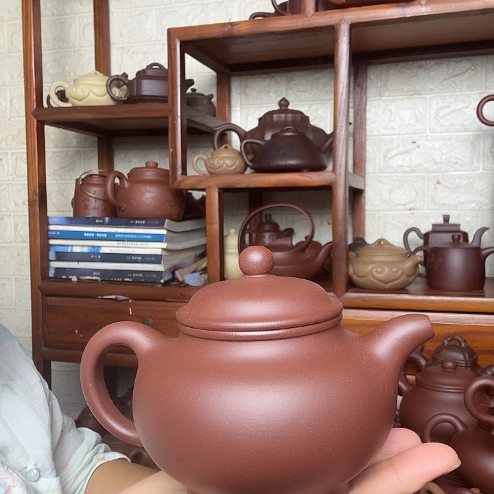 茶壶紫砂掇只300cc底槽清精工半手工
