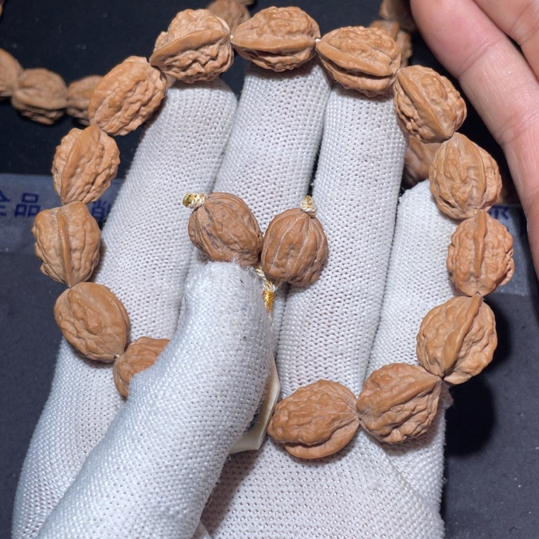 O***。文玩核桃手串嵩山蛤蟆头无削尖无泡药原皮
