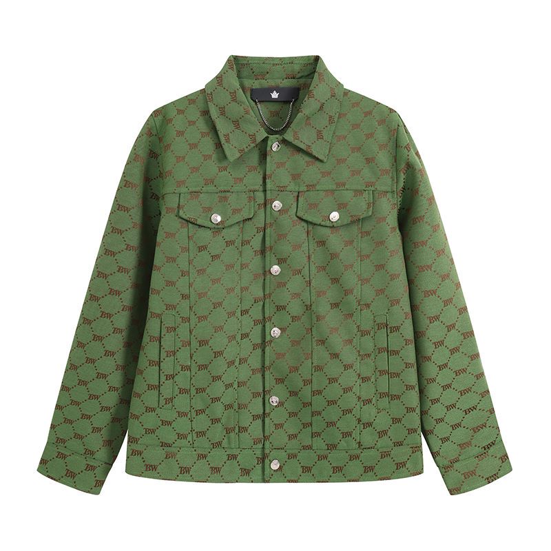 【焱焱专属】25年春季新款设计感提花变色龙夹克外套6809