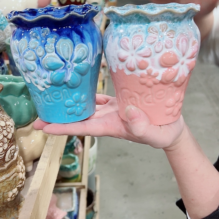 有孔，凑单福利满10元发货陶瓷多肉花盆！