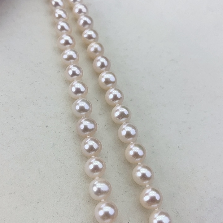 淡水珍珠颈饰银S925镶嵌卡8极光蔓塔玫瑰高品