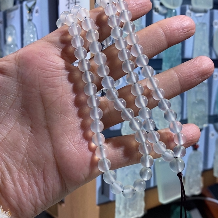 曙***头岫玉未镶嵌珠链珠链