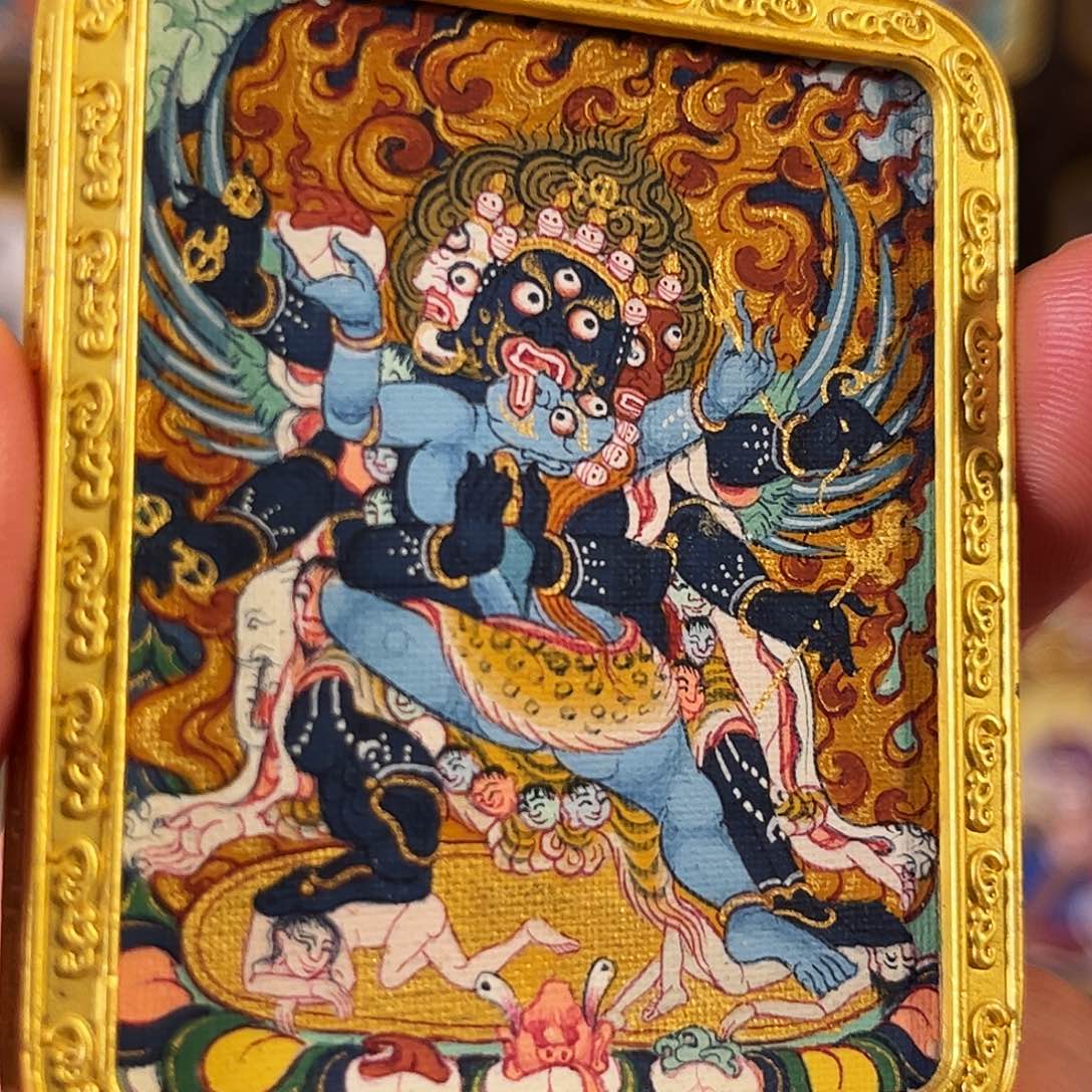 吊坠西藏拉萨手绘普巴金刚