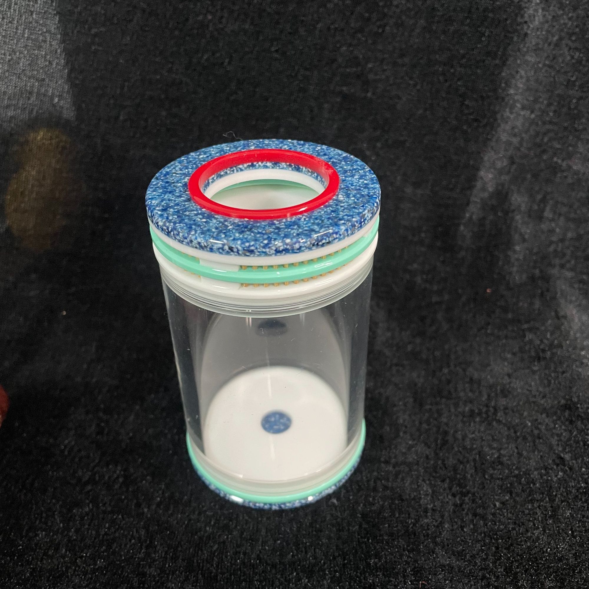正品天津谭青花红2025款双竹窗独眼老谭蝈蝈罐津谭精制送铜簧