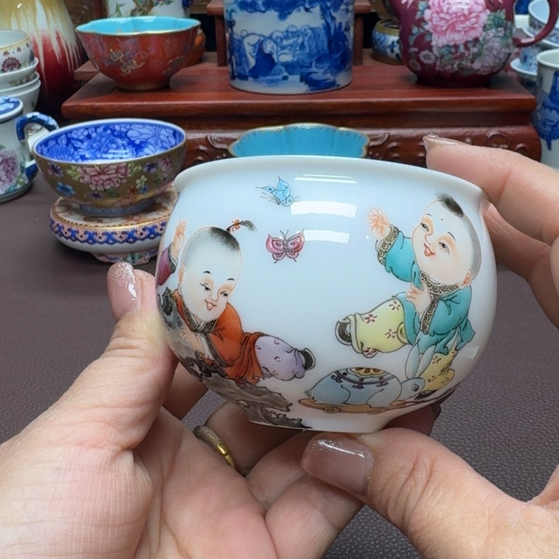 瓷片景德镇仿古手工制作精品展示