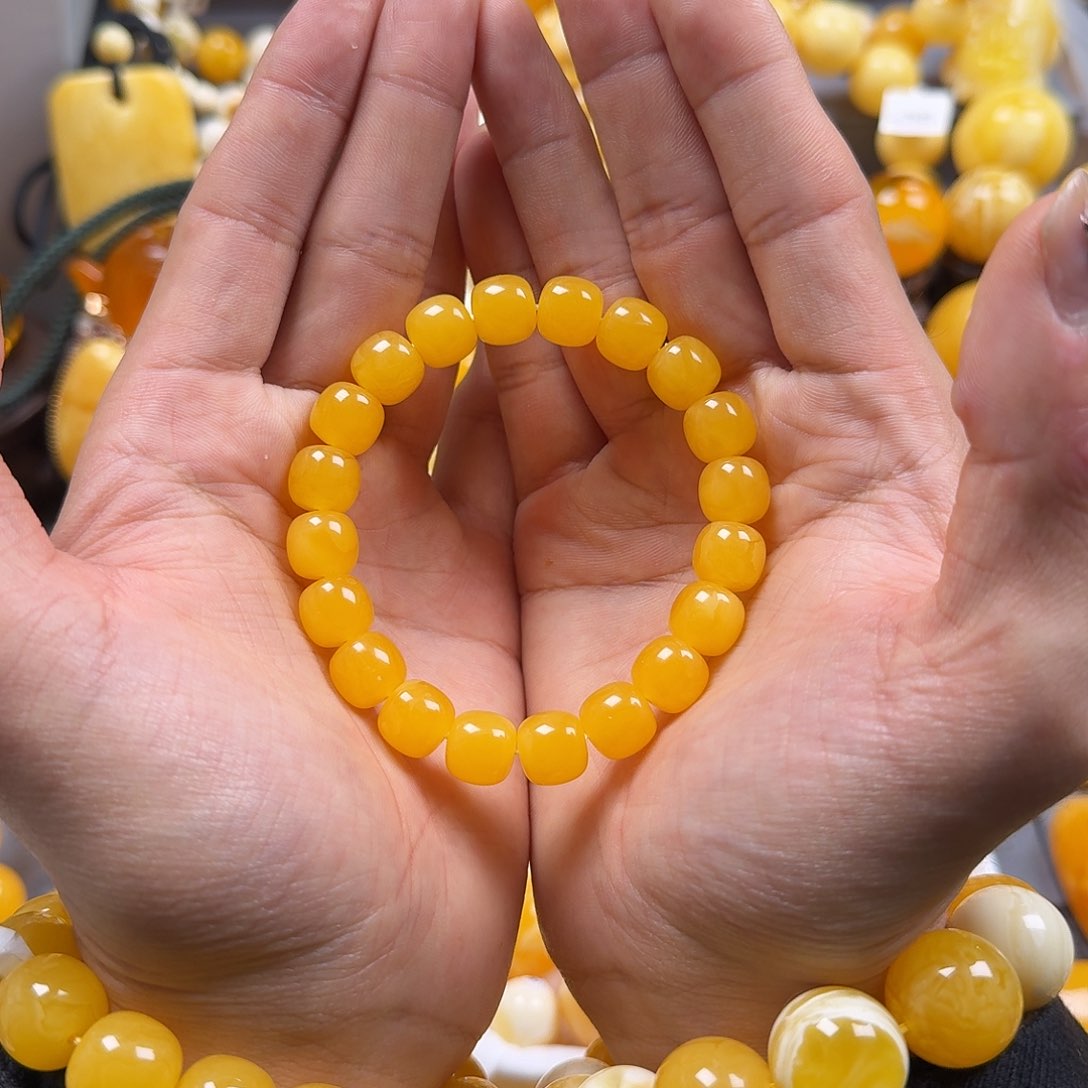 琥珀珠宝奇石未镶嵌同料老型11mm