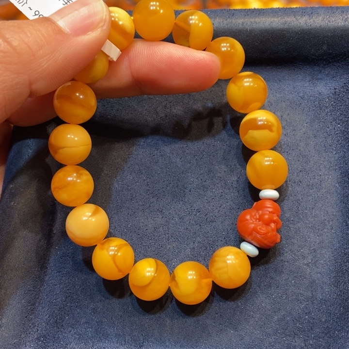 琥珀手链未镶嵌蜜蜡