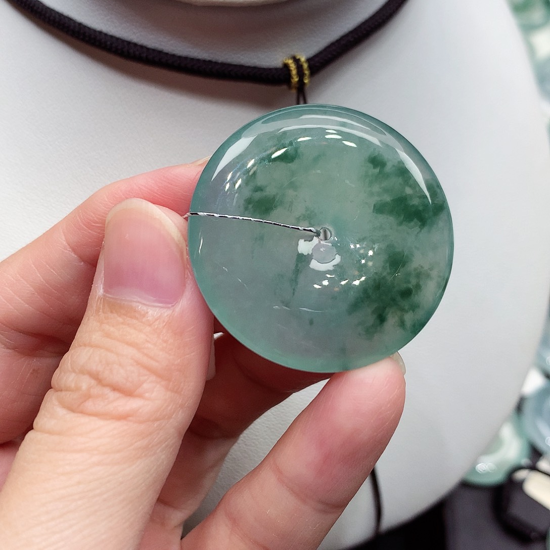 颈饰未镶嵌翡翠编号15，34.8/5.7