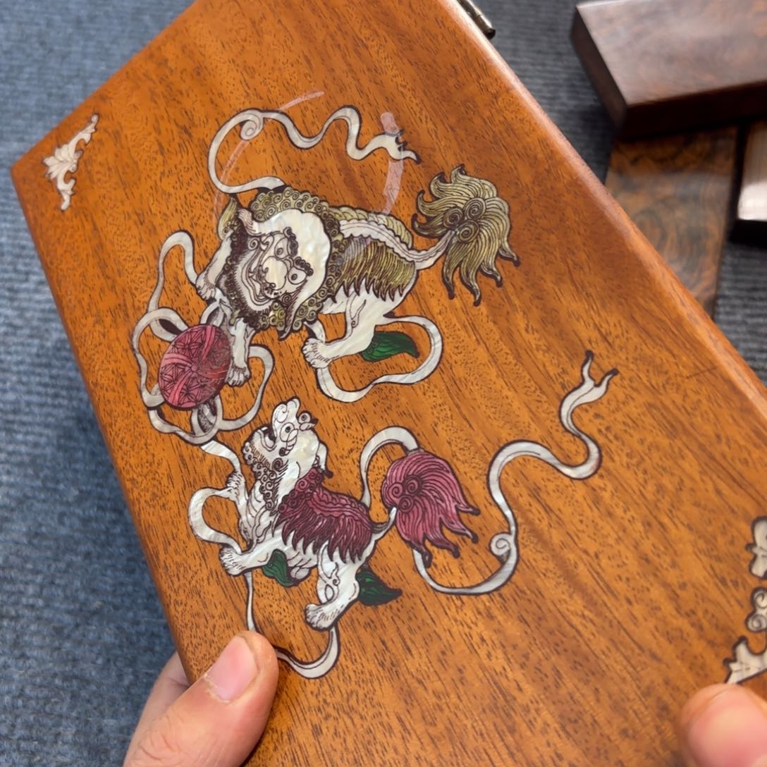 福***来木缅甸花梨超大收纳盒