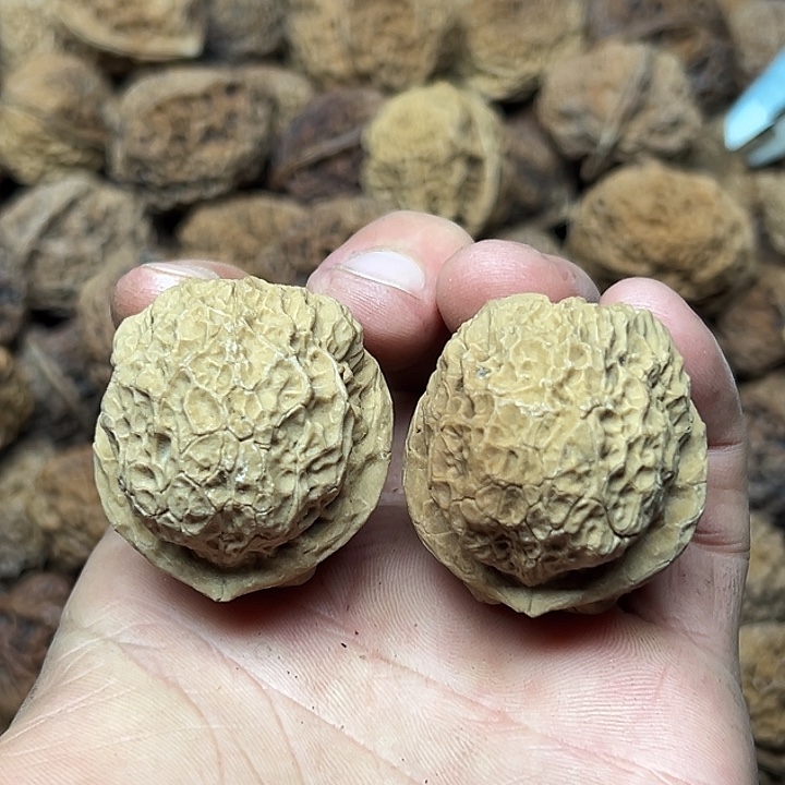 文玩核桃把件16号荷叶蛙39尺