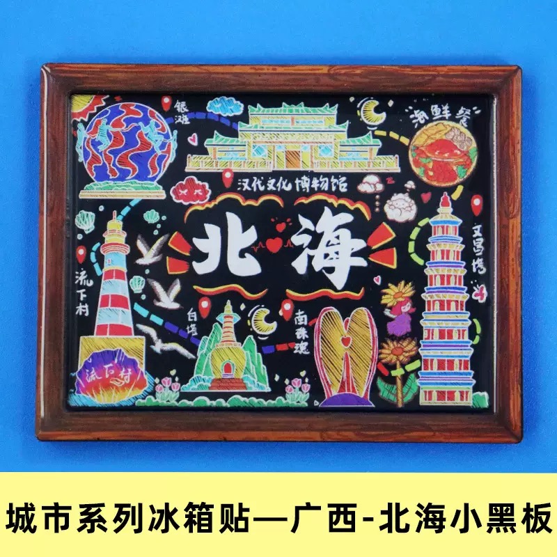 著名景区城市冰箱贴1个