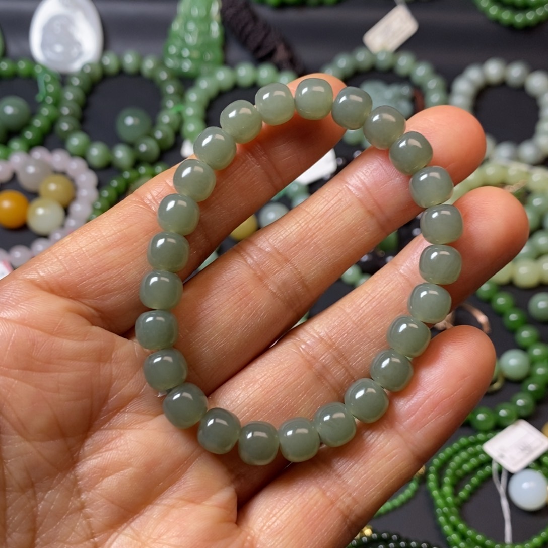 和田玉未镶嵌手链