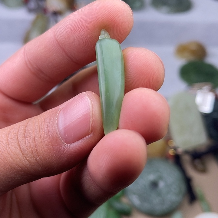 和田玉吊坠(不含链)未镶嵌小*