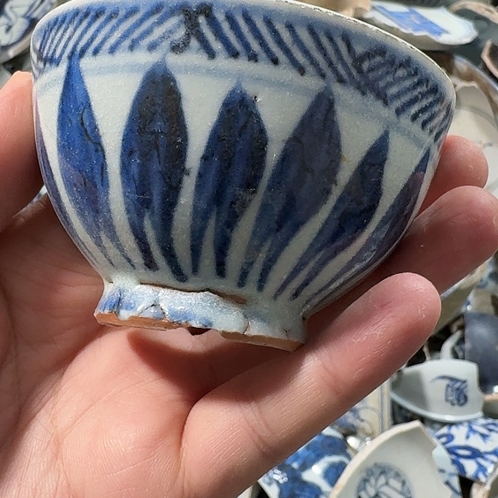 顺***府瓷片瓷片标本，顺丰包邮