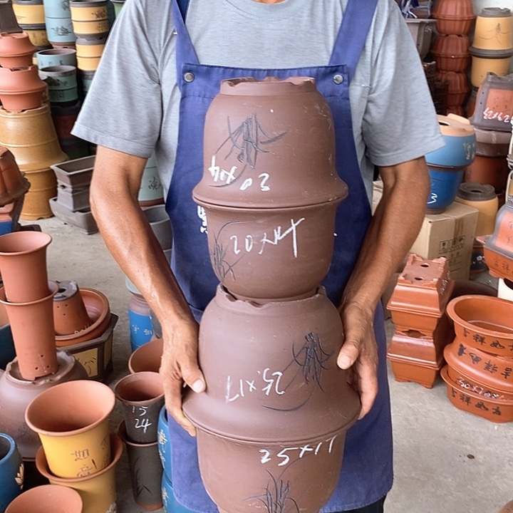 紫砂花盆紫砂花盆