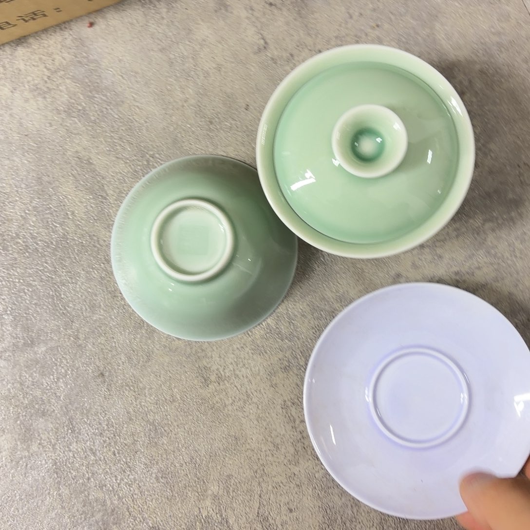 麦***苗陶摆件手工绘的陶瓷杯的