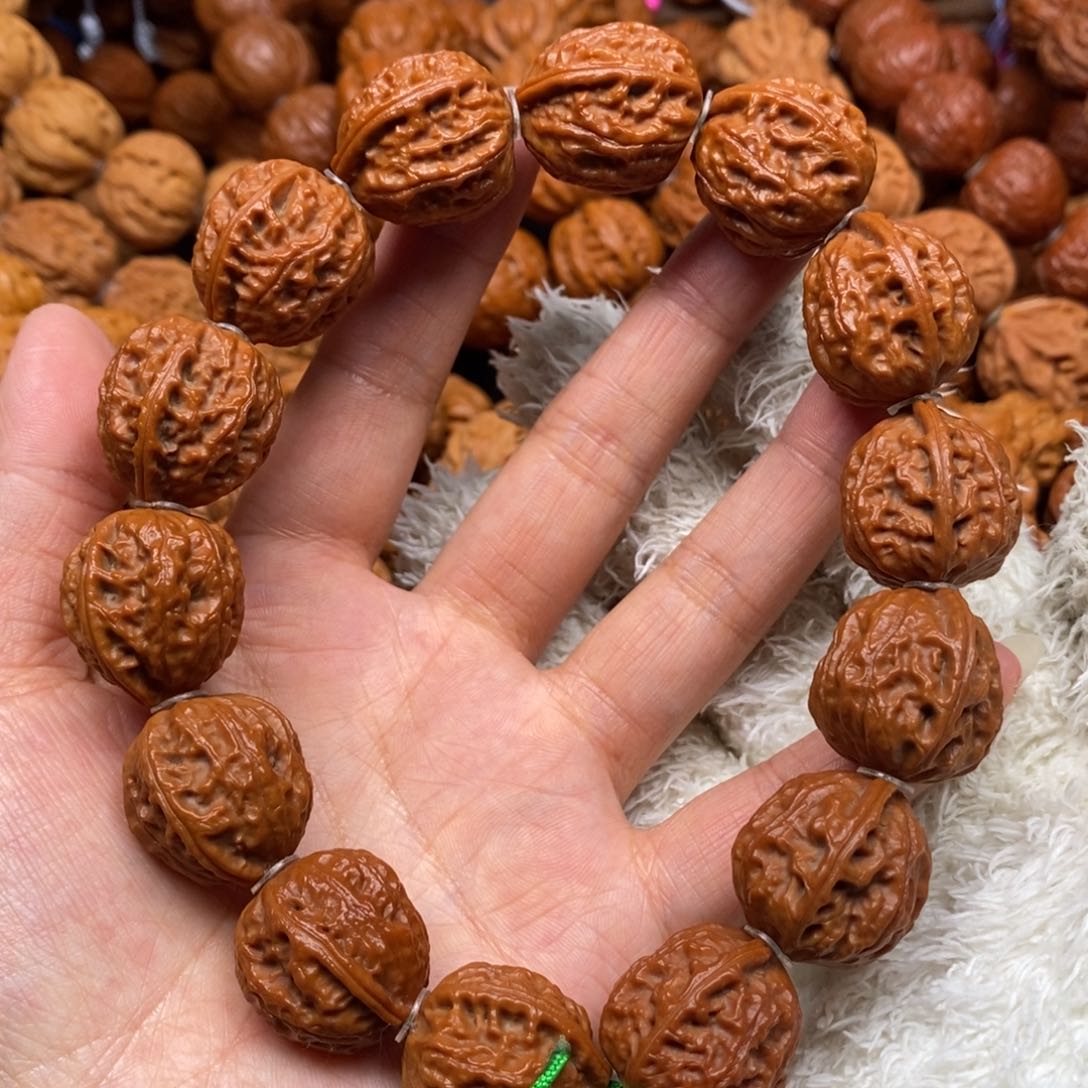 桃核手串火麒麟手持