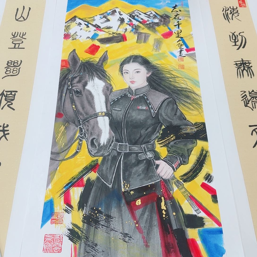 国画艺术家的作品