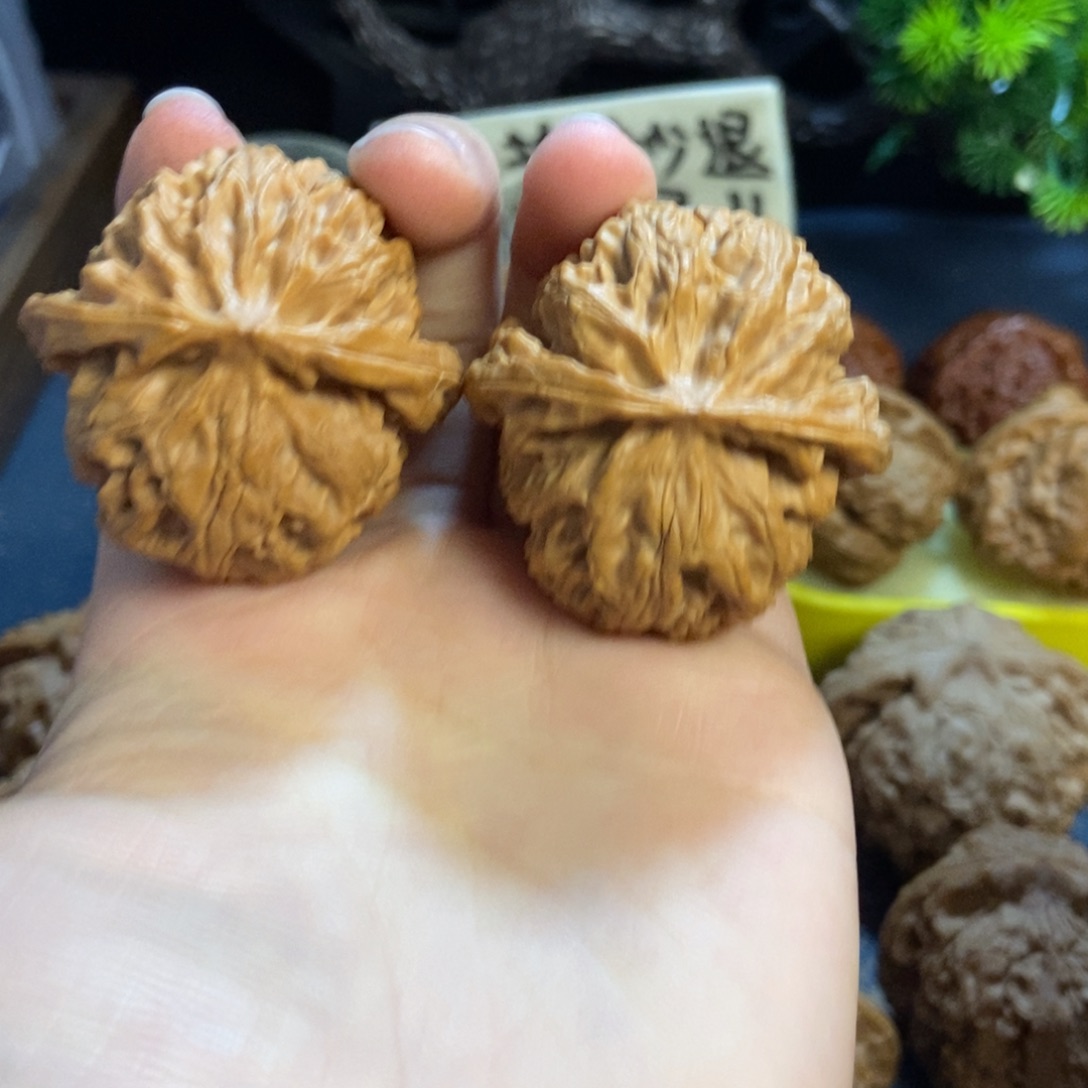 核桃核桃把件文玩