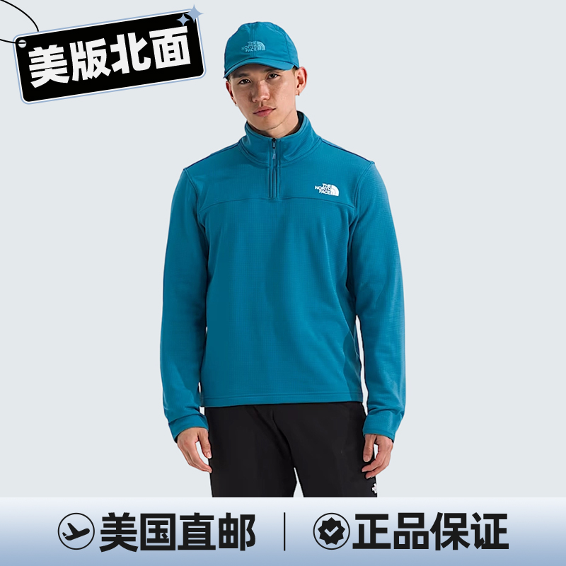 THE NORTH FACE/北面男CDRTR DUSKBLUE半拉链软壳衣NF0A8AZE-BOM