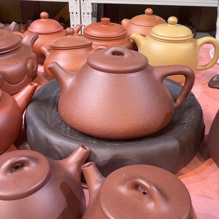 紫砂茶壶紫将坡子也200cc