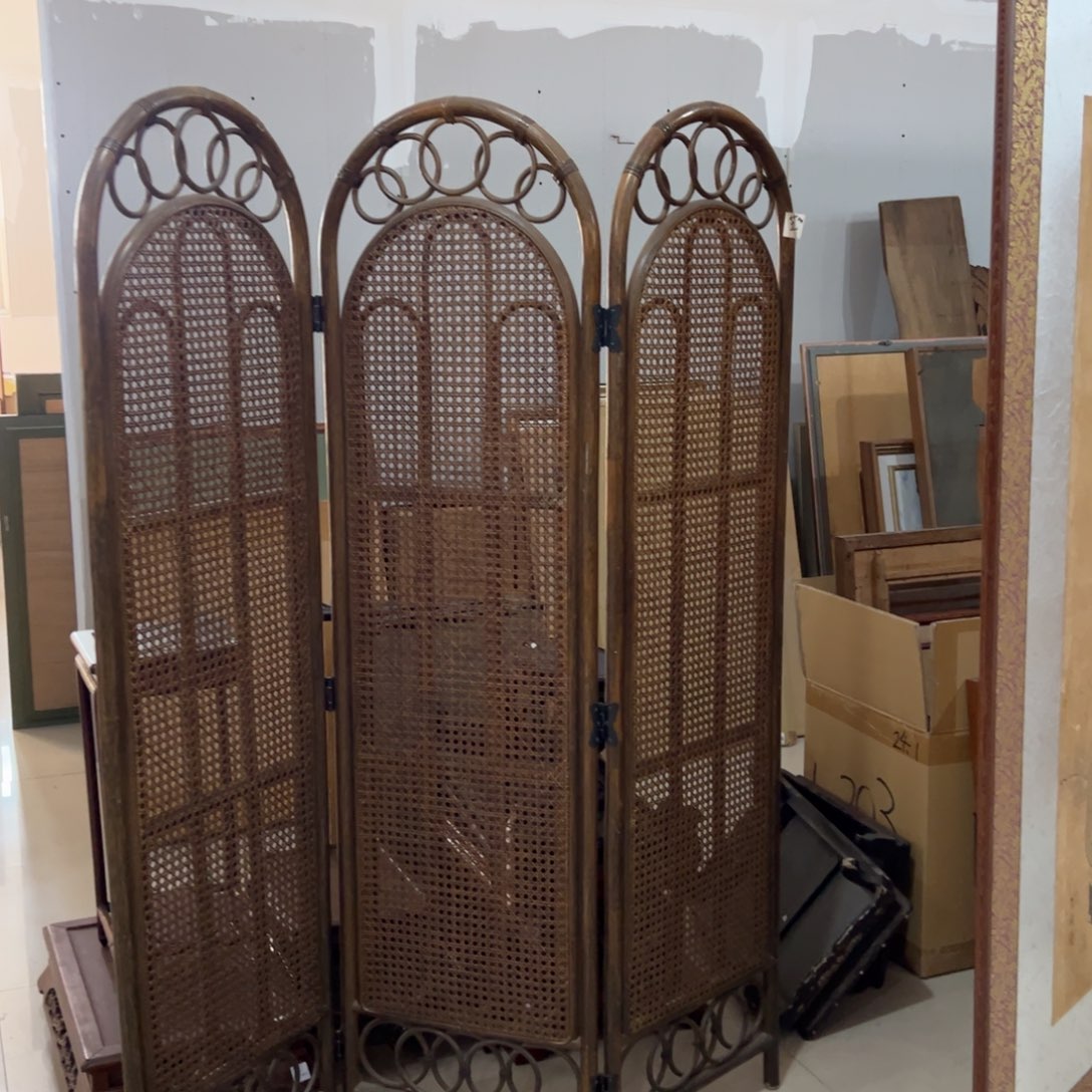 绘画屏风框画茶空间设计