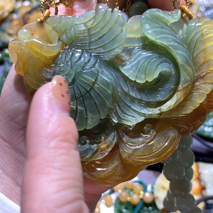 岫玉毛衣链未镶嵌