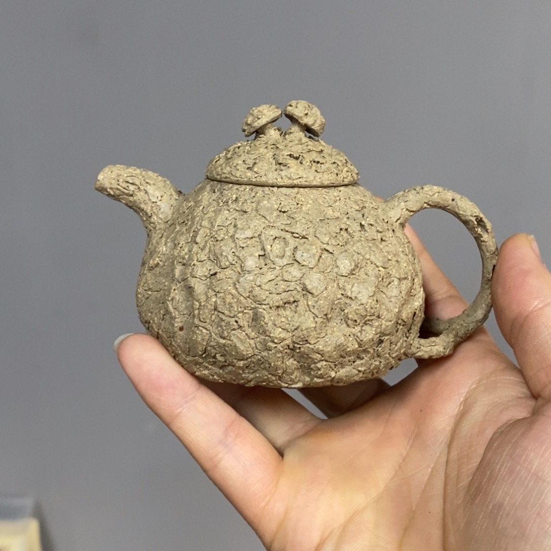 紫砂茶壶灵芝供春130毫升