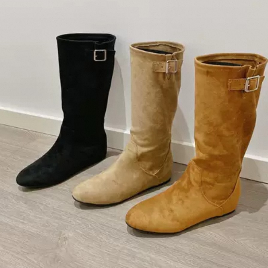 秋冬季新款复古时尚显瘦靴内增高韩版骑士长靴M32(不加绒)