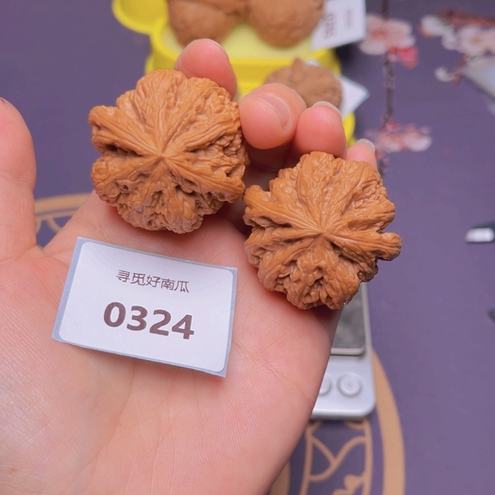 文玩核桃把件粗筋43尺0324