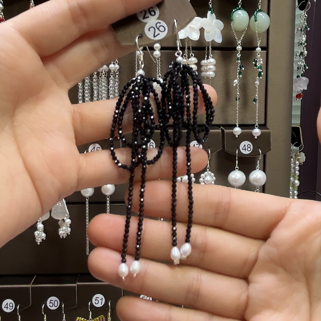 ****࿐925银博雅手作S925纯银耳饰