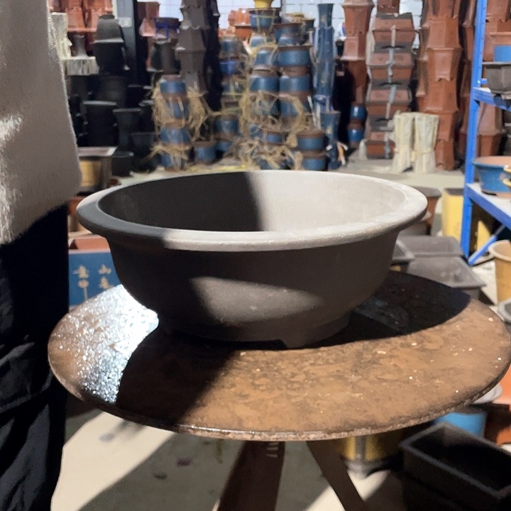 33紫泥大碗盆花盆