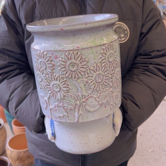 紫砂花盆高31口21————-