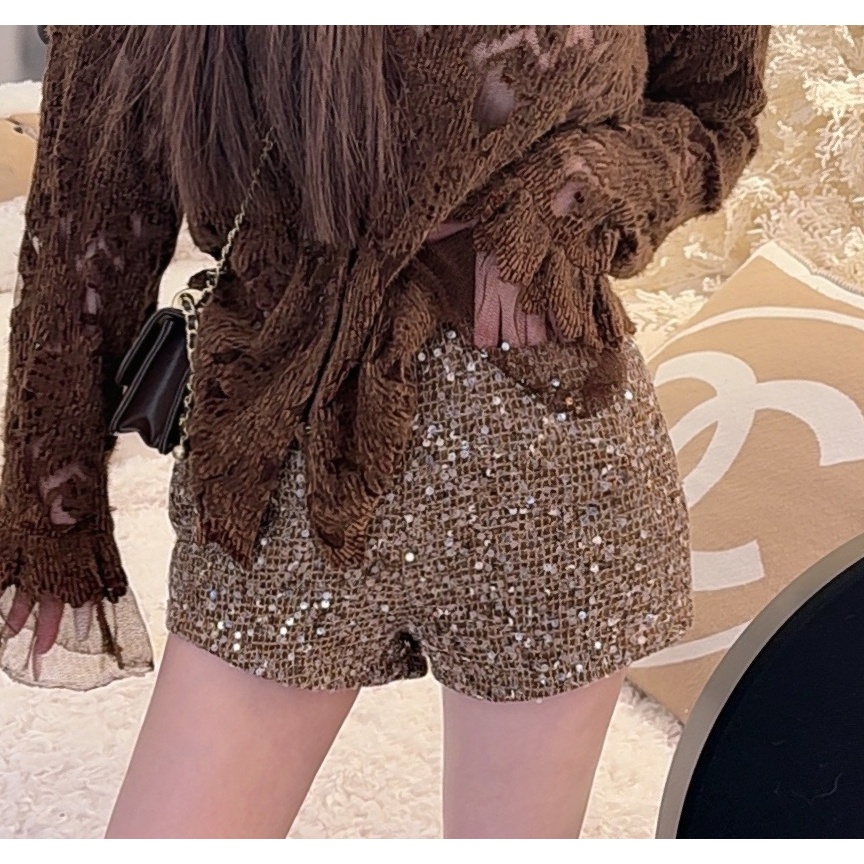 X GUIDI GUDI【最后的星星】气质显瘦百搭时尚休闲短裤 K9442278H