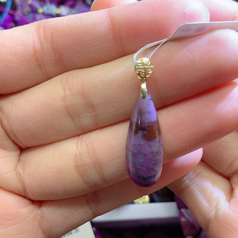 【闪购商品】苏纪石（舒俱来）吊坠18K金镶嵌