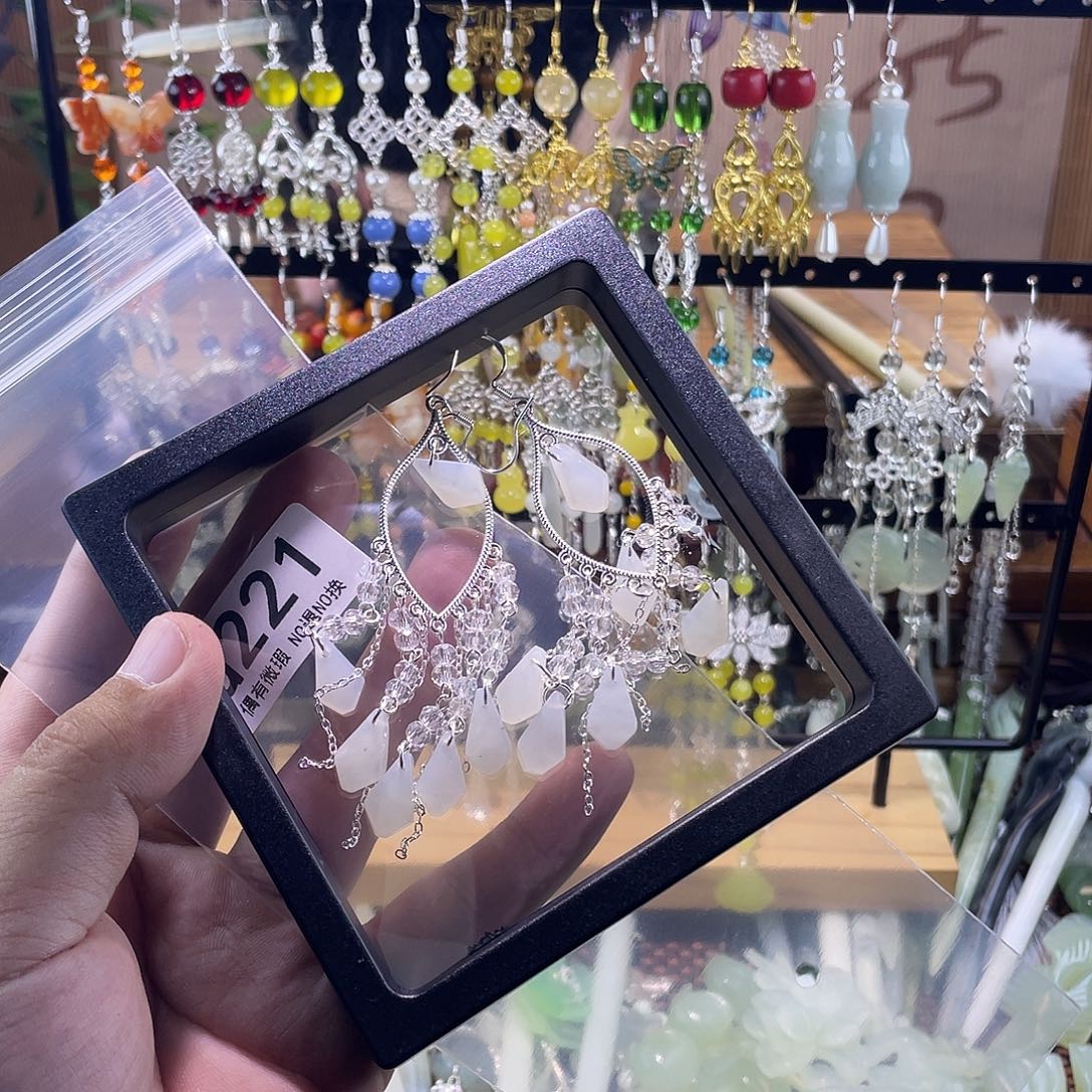 ****欢蛇纹石玉未镶嵌发饰