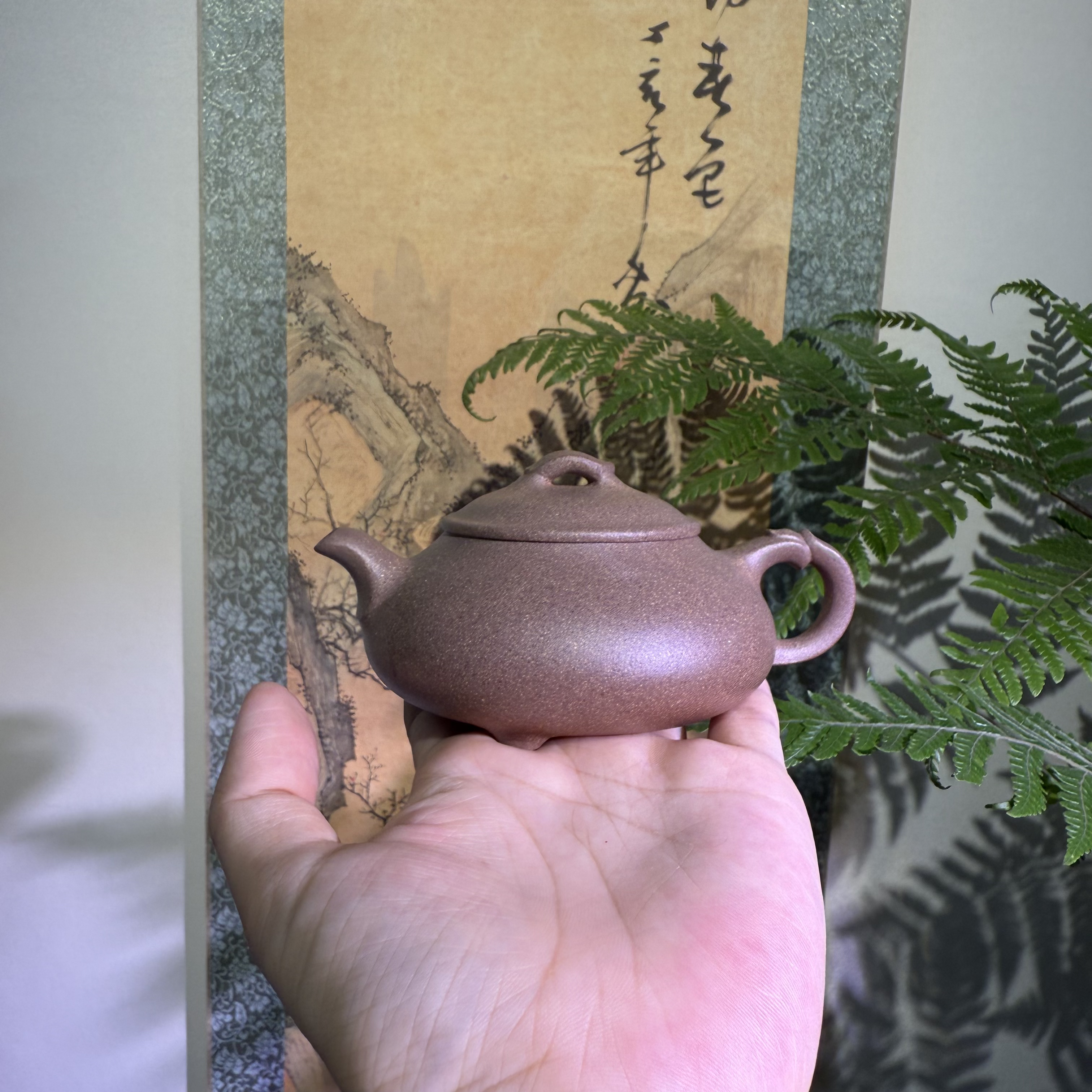 简瓢壶 云雾沉香砂 传统手工制作 精工