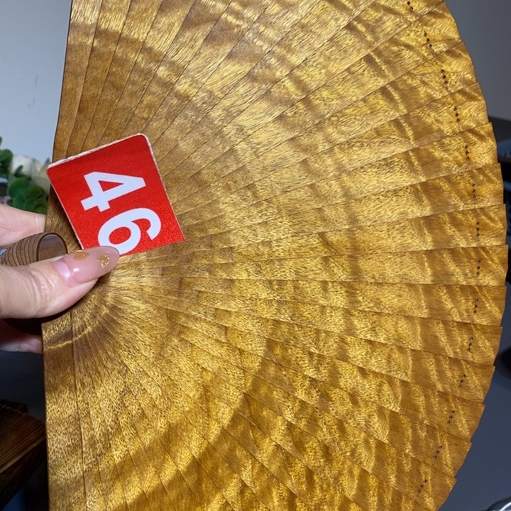 金丝楠灿***光金丝楠木扇子
