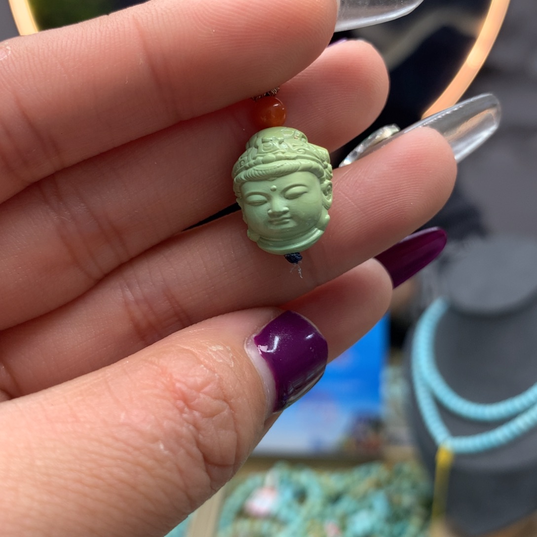 绿松石挂件未镶嵌