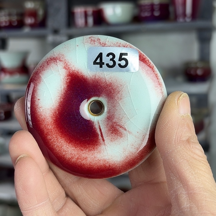 远***山435纯手工支烧钧瓷盖置