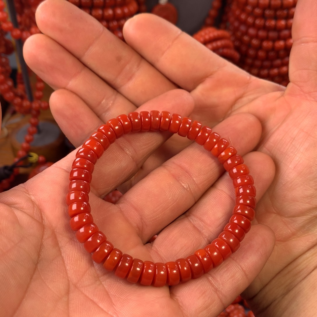 南红玛瑙配饰卡8➕药片手串未镶嵌