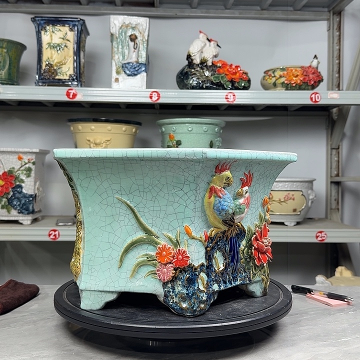 精品石湾盆精工制作