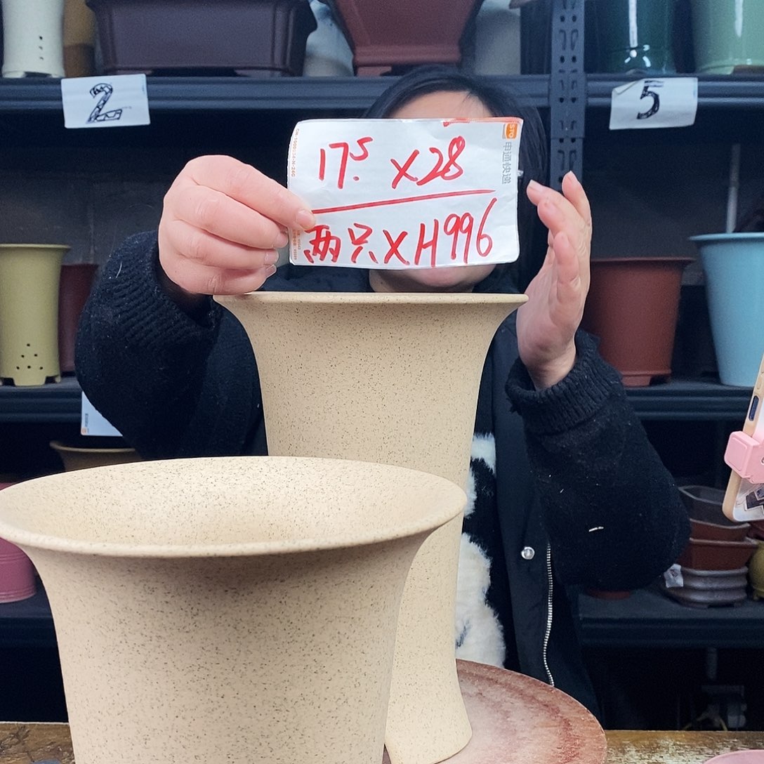 紫砂一只花盆货号XH996