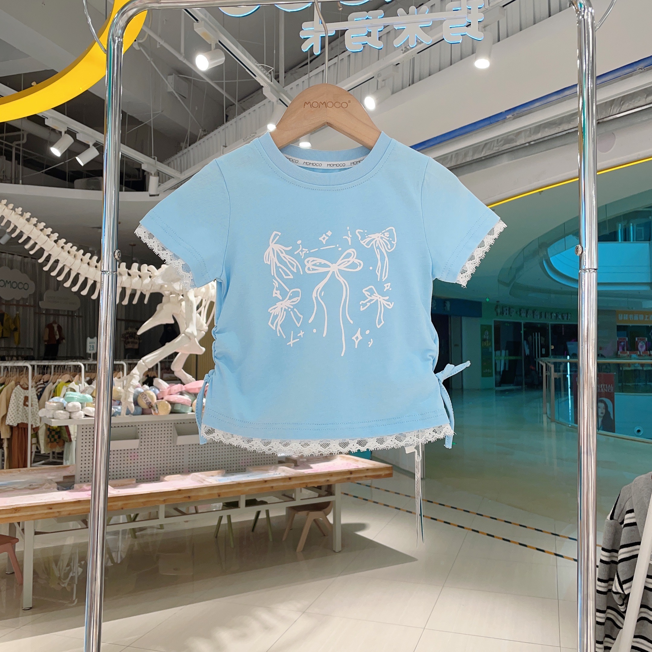 MOMOCO女童夏季甜美图案T恤77680235003