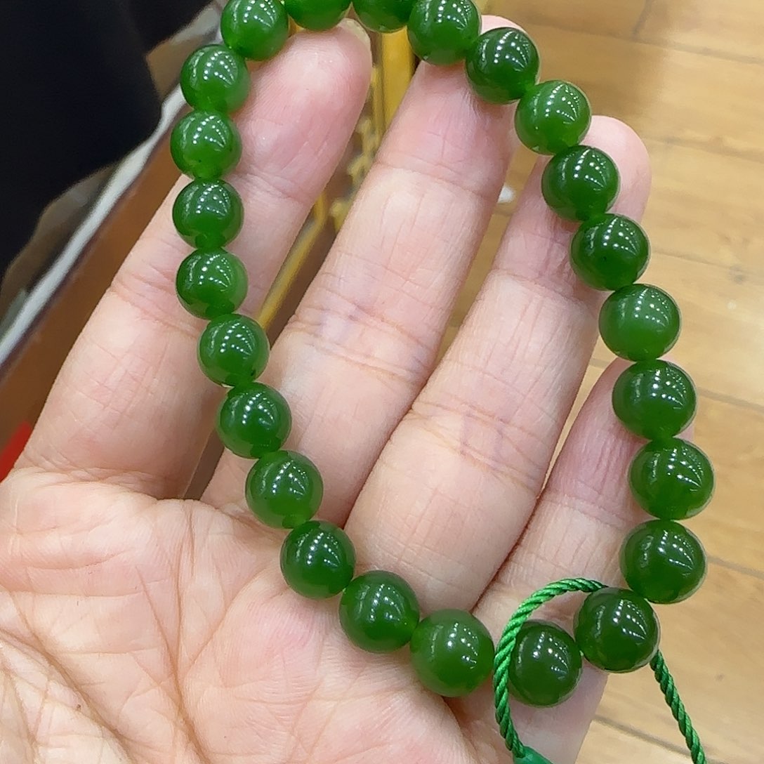 和田玉手串未镶嵌