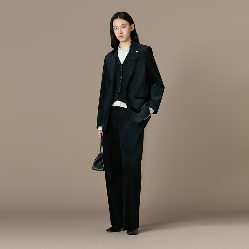 EXCEPTION打褶西装裤AC25-P1G11