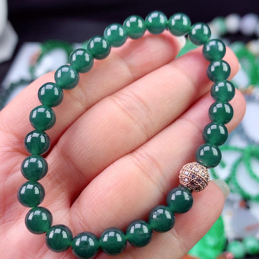 未镶嵌手链翡翠手串